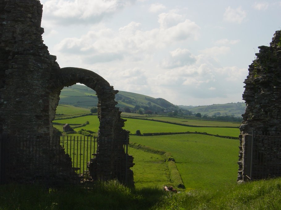 The old ruined castle at Clun